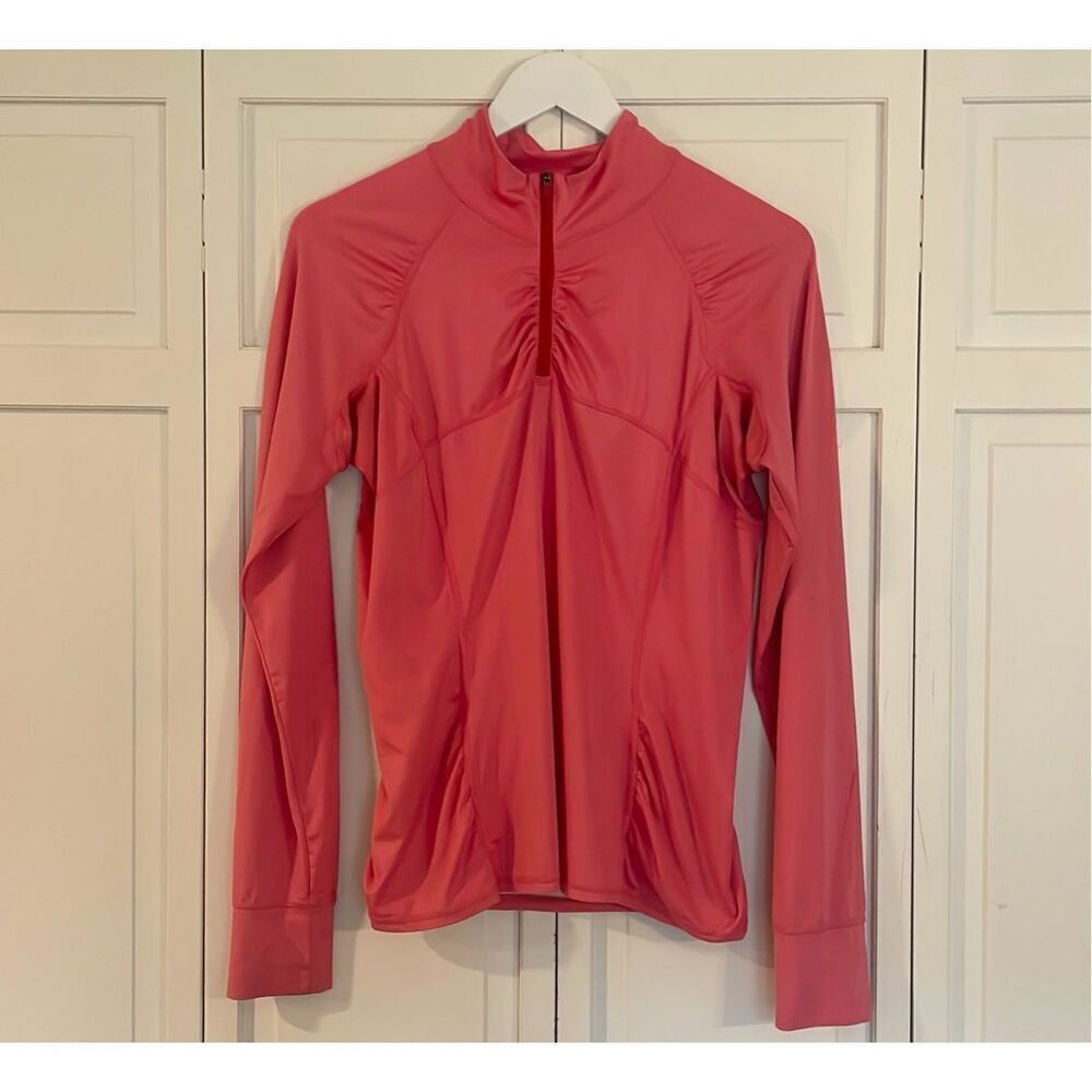 Athleta intrepid sun shield pink quarter zip pullover M - Picture 12 of 13